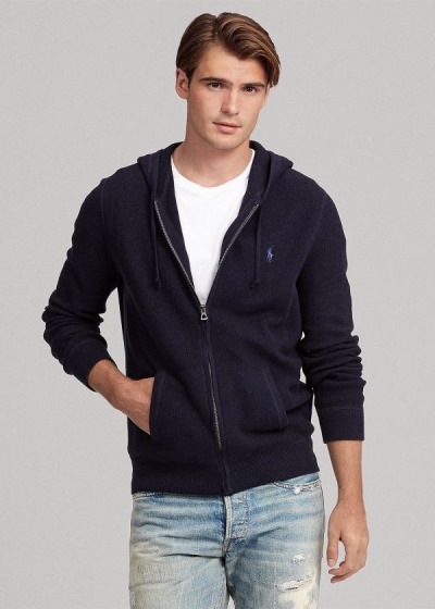 Sueter Polo Ralph Lauren Hombre Azul Marino - Cotton Full-Zip - JGALS8047